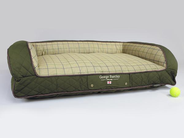 George Barclay Country Sofa Bed - Olive Green, Large - 120 x 75 x 27cm