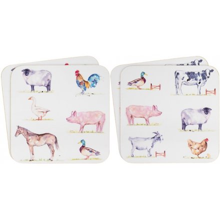 COUNTRY LIFE FARM 11 CM COASTERS PACK OF 4