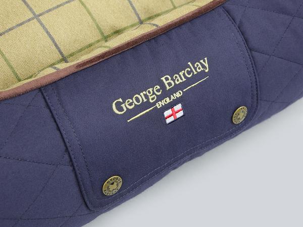 George Barclay Country Orthopaedic Box Bed - Midnight Blue, Small - 60 x 50 x 27cm