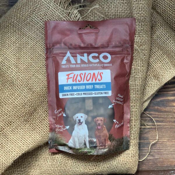 Anco Fusions Beef Infused with Duck Treats 100g