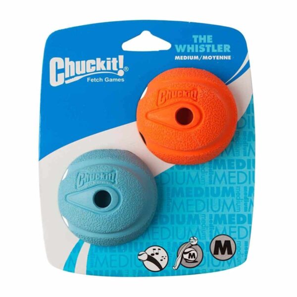 Chuckit The Whistler Ball Medium – 2 Pack