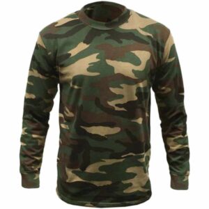 Game Woodland Camouflage Long Sleeve T-Shirt