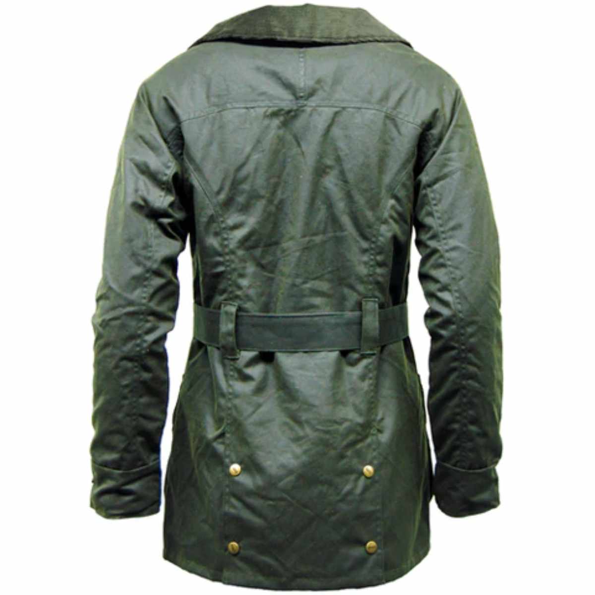 Game Cantrell Padded Antique Waxed Jacket Olive 2