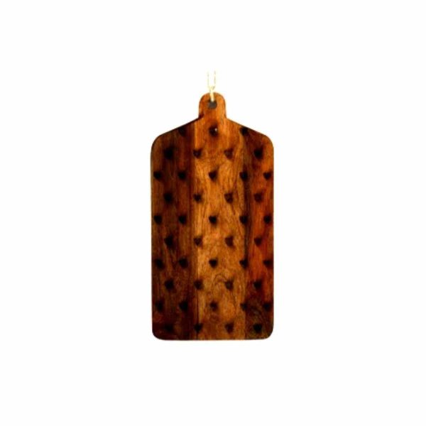 Hearts Design Engraved Wooden Chee