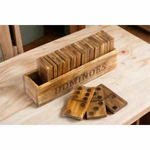 Large Wooden Dominoes Set 28cm 2