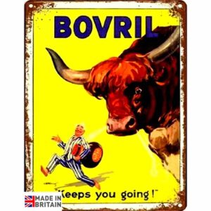 Small Metal Sign 45 x 37.5cm Bovril Keeps you going