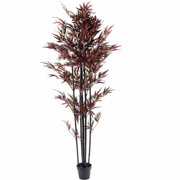 Bamboo Tree Red & Green 180cm