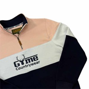 Game Unisex Countrywear Pullover - GME05 pink-white-navy 3